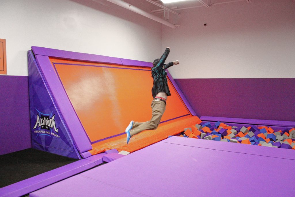 What, did you really think I was gonna go check out a trampoline park and not do a little stunting myself? JARED WILLIAMS / For the Insider