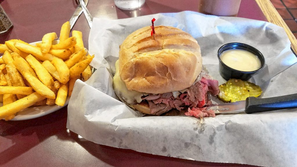 We ordered The Giant, the biggest roast beef sandwich on the menu at Beefside, along with a small side of regular fries.  THE FOOD SNOB / Insider staff