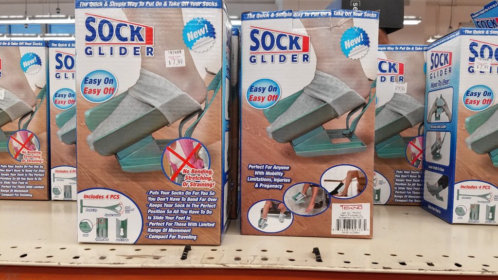 Putting on your socks the old-fashioned way is for peasants. Give the gift of high class with this high-end Sock Glider, which will solve all your sock-putting-on problems forever. JON BODELL / Insider staff