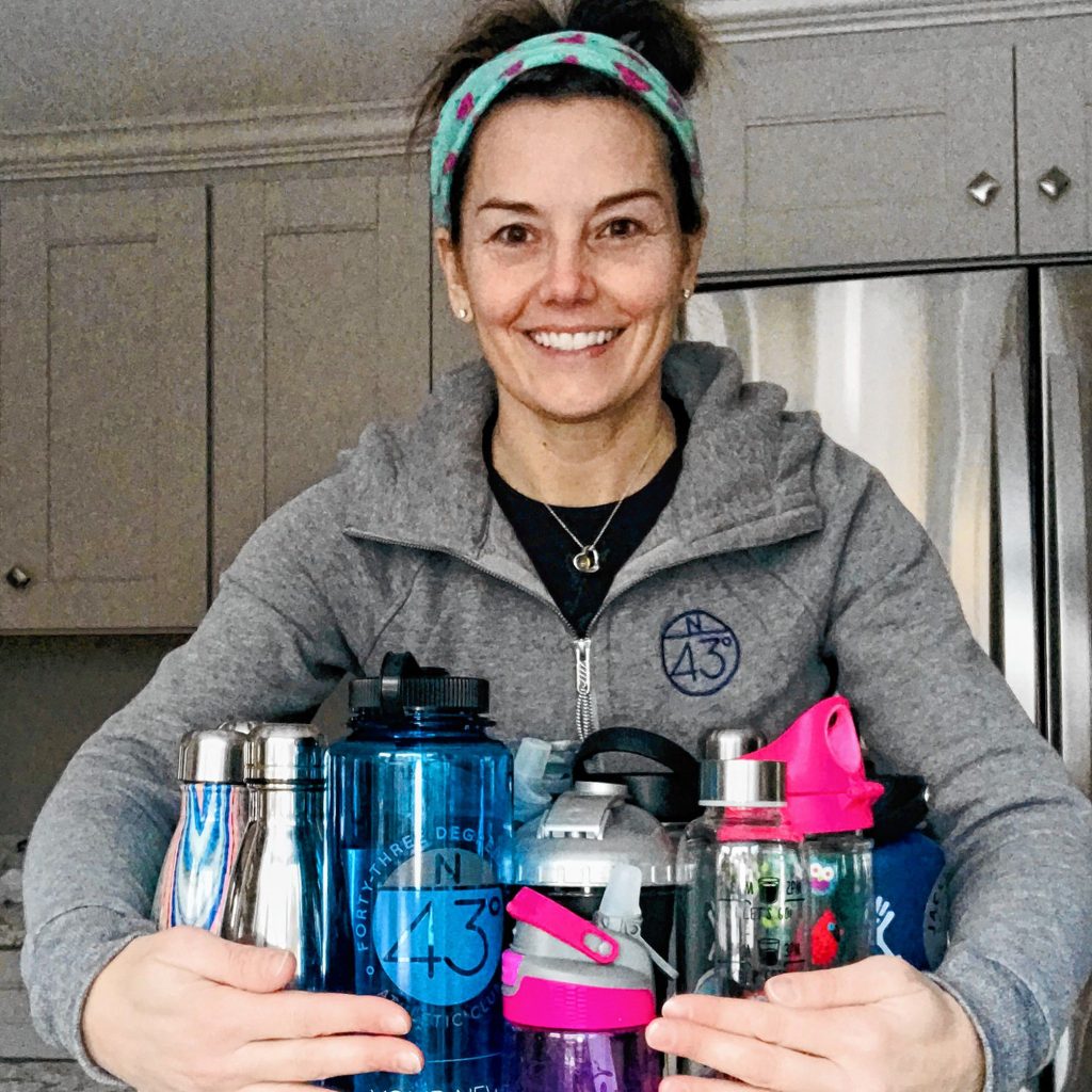 Crystal Reynolds owns dozens of water bottles, but you can never have too many containers when it comes to life's most essential commodity.  Courtesy of Crystal Reynolds