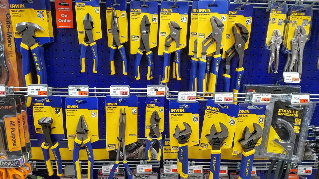 There are endless household applications for various sets of pliers and wrenches. Grab a few different kinds so you can tackle most common household issues, from fixing a leaky faucet to assembling a bed frame. JON BODELL / Insider staff