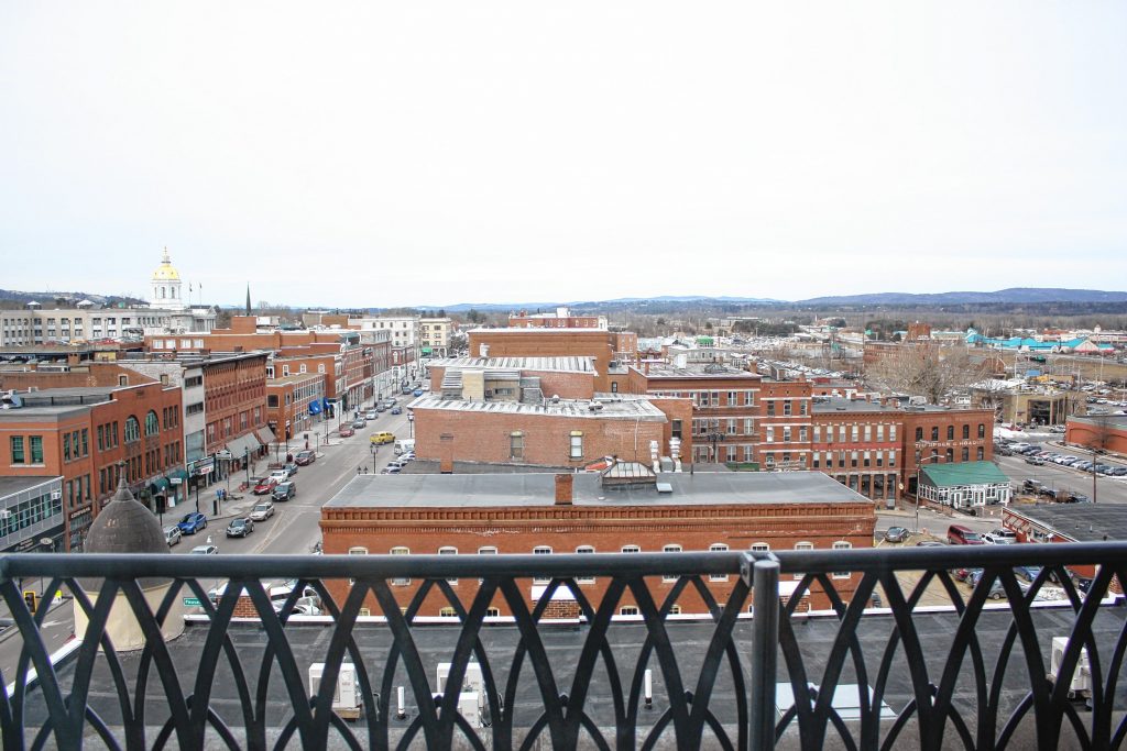 The signature feature of The Hotel Concord is its stunning views of downtown Concord. Most rooms have huge windows providing unrivaled views of the city, and several even have balconies that will be open this spring. JON BODELL / Insider staff