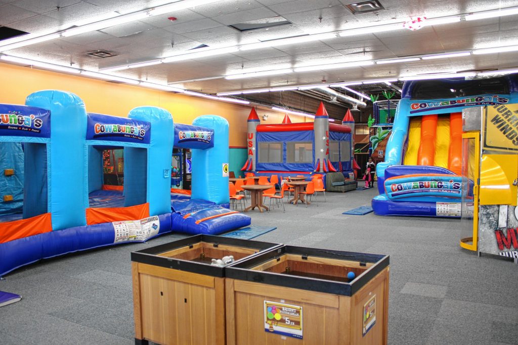 Cowabunga's bills itself as the largest inflatable playground in New England, and the Hooksett location (there are others in Manchester and North Reading, Mass.) features the Tiki Blast play structure, which could keep any kid occupied for hours on end. JON BODELL / Insider staff