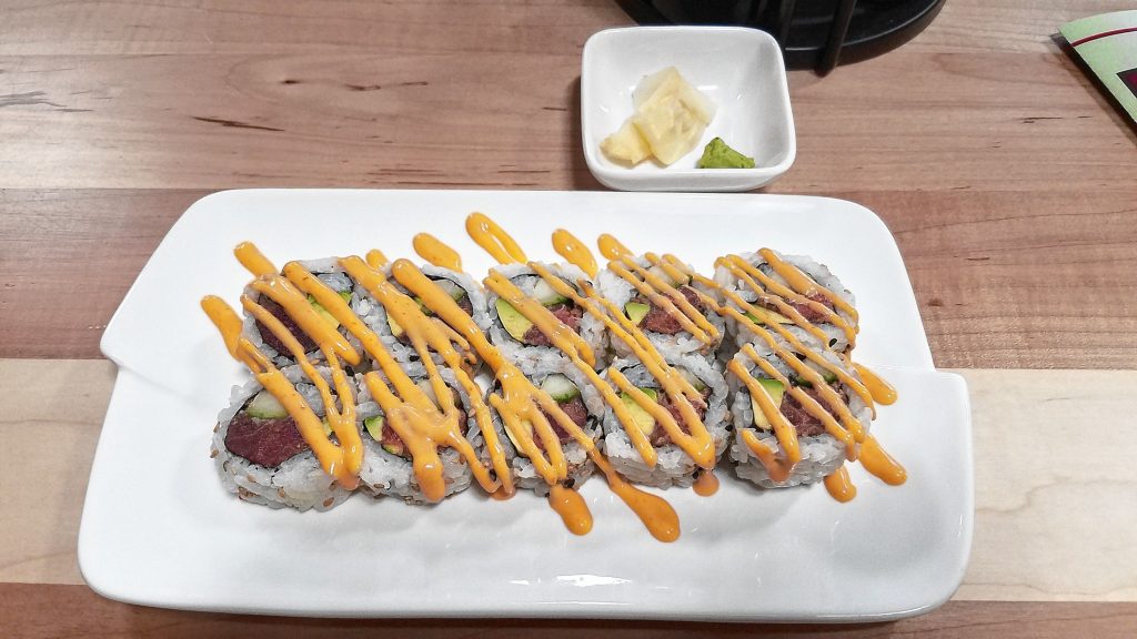 A spicy tuna roll from the new Splendid Sushi on Pleasant Street. Look at all those pieces! THE FOOD SNOB / Insider staff