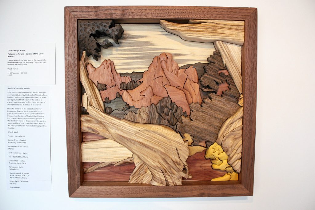 Patterns in Nature -- Garden of the Gods Intarsia by Duane Floyd Martin. JON BODELL / Insider staff