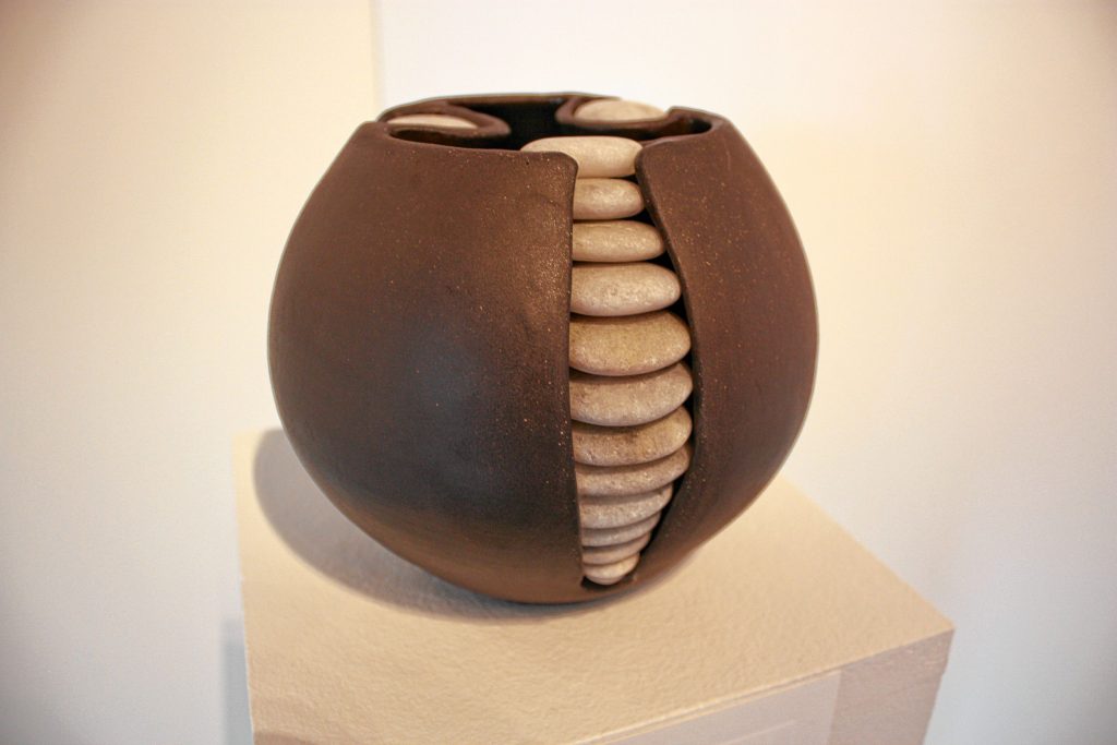 Beach Stone Vessel by Paula Barry. JON BODELL / Insider staff