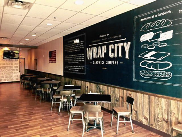 Here's an idea of what the inside of Wrap City will look like. The Loudon Road sandwich shop is targeting a late-April opening date. Courtesy of Mark Kondry