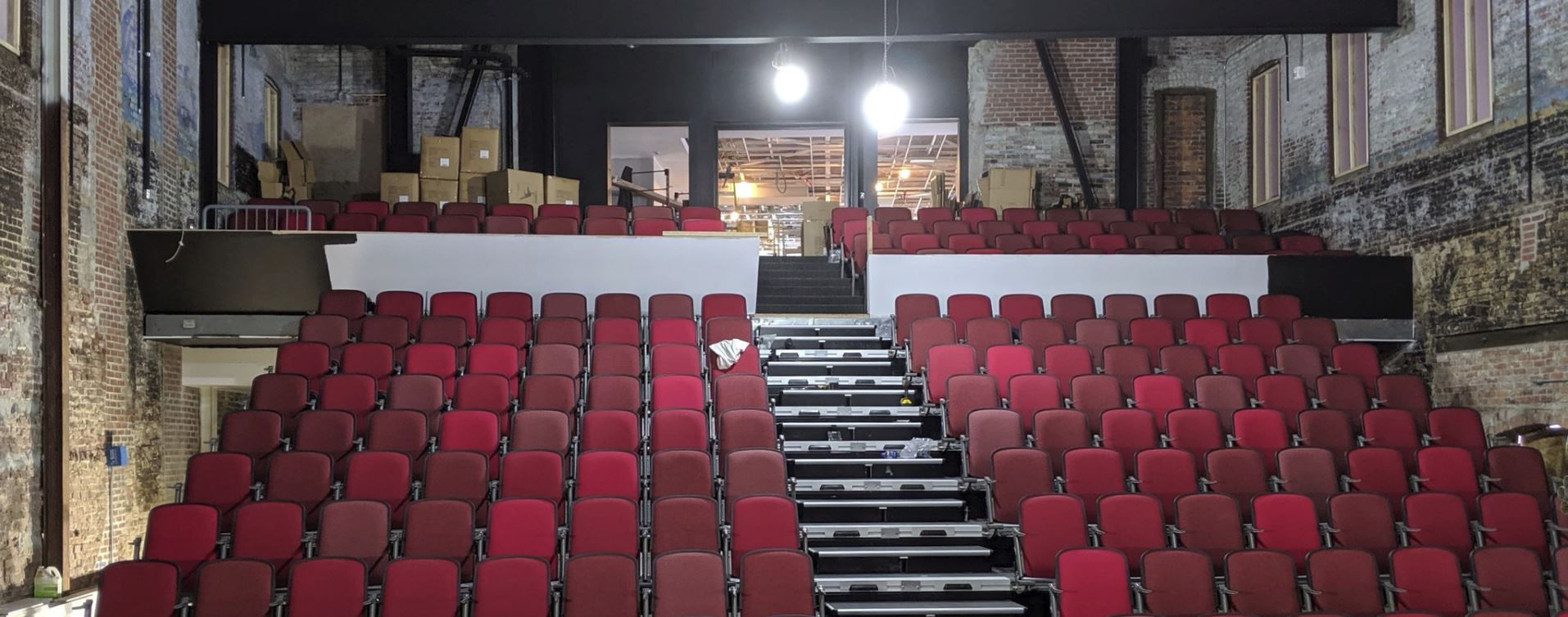 The retractable seats at the Bank of New Hampshire Stage have been