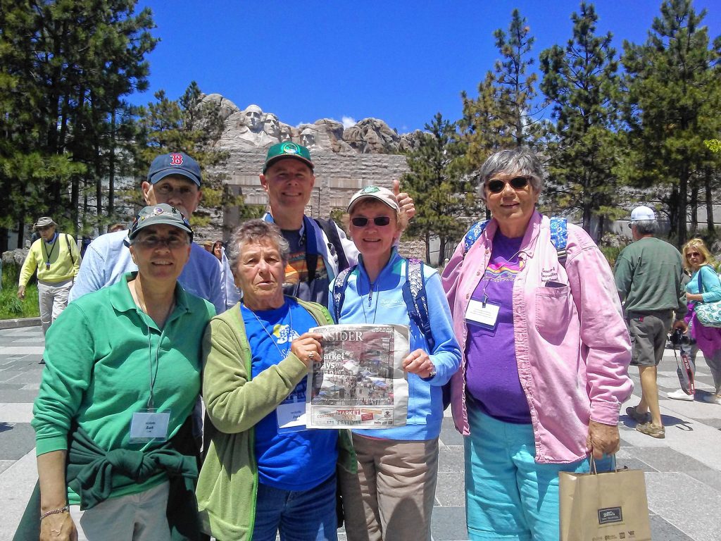 Members of GoodLife Programs & Activities and friends took the Insider to Mount Rushmore in South Dakota in June. While it’s disappointing they haven’t added any Insider legends to the monument yet, it still makes for a cool photo. Thank you to Barbara Clark for sending in the photo! Are you going anywhere exotic, exciting or just plain cool? If so, bring a copy of your favorite Insider issue along with you and have a picture taken of you and/or your group holding it in front of something interesting – like Mount Rushmore, for example. Send your photos to us at new@theconcordinsider.com and we’ll run them as soon as we can in the order in which they were received. Courtesy of Barbara Clark