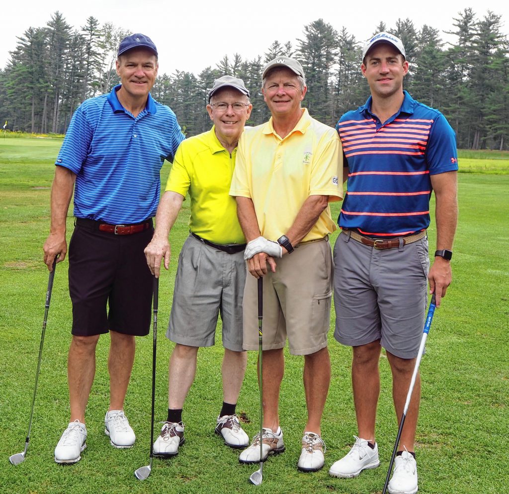 Winners of the 2019 Funds for Education Golf Tournament presented by the Greater Concord Chamber of Commerce: (from left) Tim Melanson, Bill Norton, Bill Verplank and Chris Melanson. Courtesy of Greater Concord Chamber of Commerce