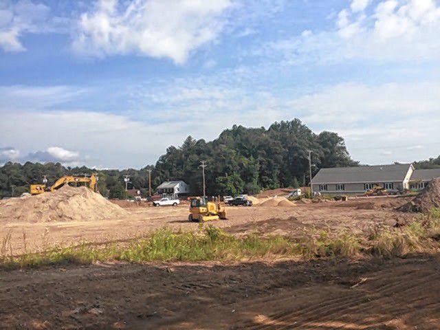 Site work is fully underway at the Penacook Landing property. Courtesy of City of Concord
