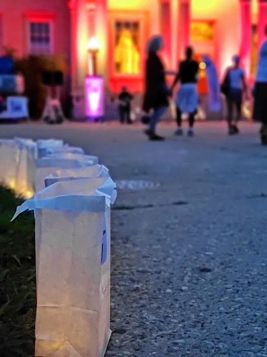 Community members gathered at the State House on Aug. 23 for Light Up the Capitol, a small-scale version of the Lights of HOPE event held in Washington, D.C., each year in September where Lights of Hope Bags line the Lincoln Memorial to honor those touched by cancer.  The event, hosted by Making Strides Against Breast Cancer and the American Cancer Society Action Network, featured food trucks, live music, lawn games and activities for the whole family. Attendees donated Lights of Hope bags, which were placed around the State House to celebrate those who have overcome cancer and to honor those who have lost their battles. Courtesy of American Cancer Society