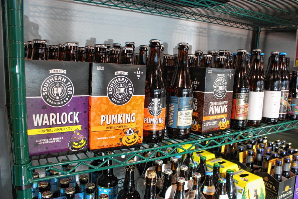 For a smaller store, Local Baskit has a hearty selection of craft beer and cider, including many fall varieties.  JON BODELL / Insider staff