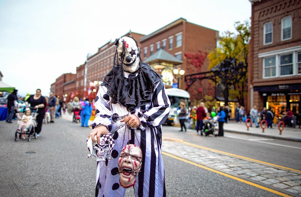 When asked what this Halloween get up was, the answer was, âI donât know,â at the Halloween Howl on Main Street in Concord on Friday evening, October 25, 2019. GEOFF FORESTER