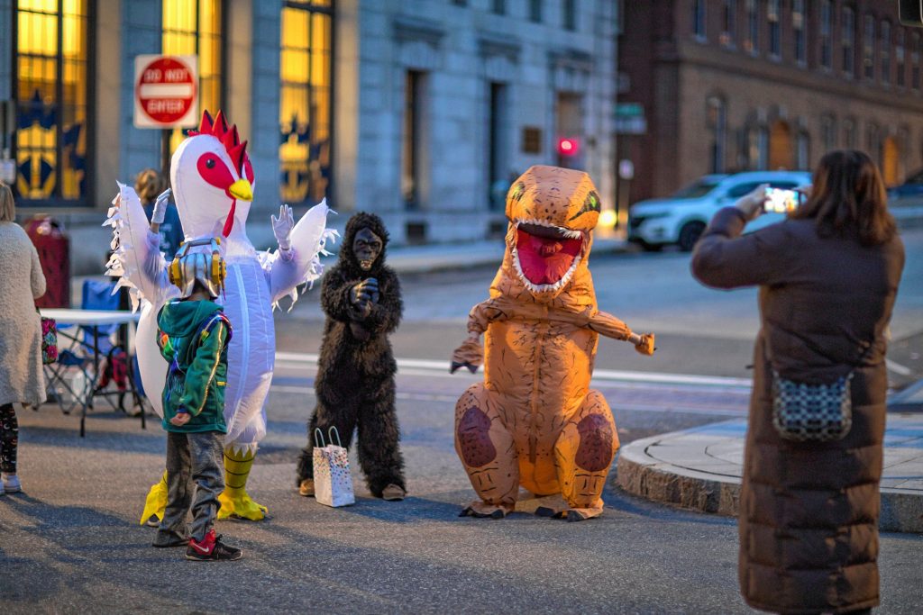 There was some dancing in the street at the Halloween Howl in downtown Concord on Friday evening, October 25, 2019. GEOFF FORESTER