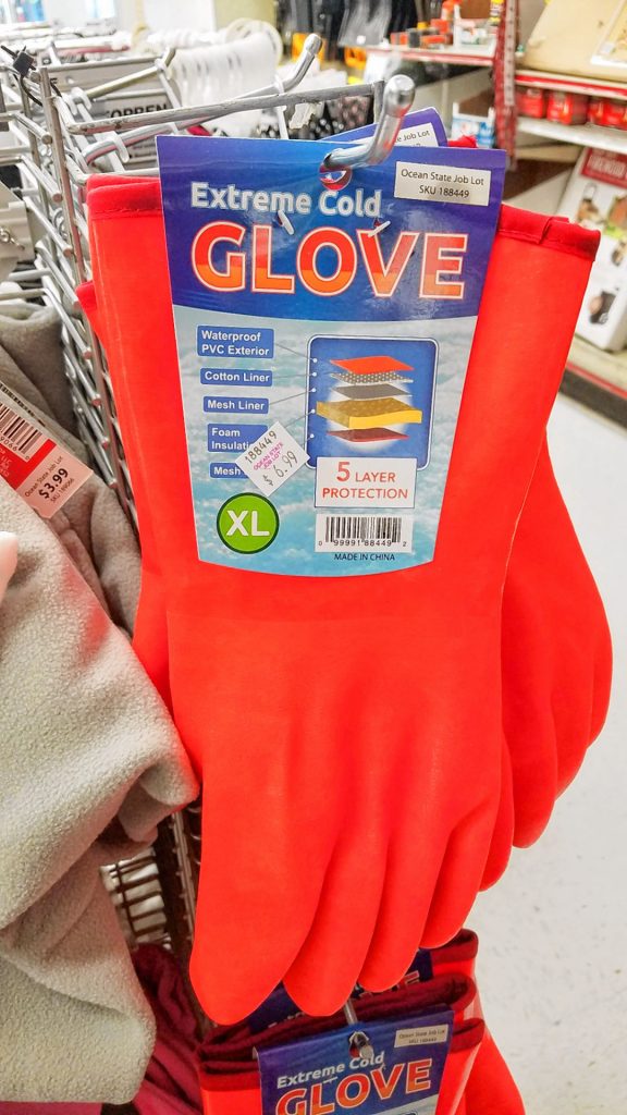 For those of you who get super-cold hands, you need these Extreme Cold Glove(s). Covered with a color that can be seen from space, you'll never have an excuse for losing your gloves again. JON BODELL / Insider staff