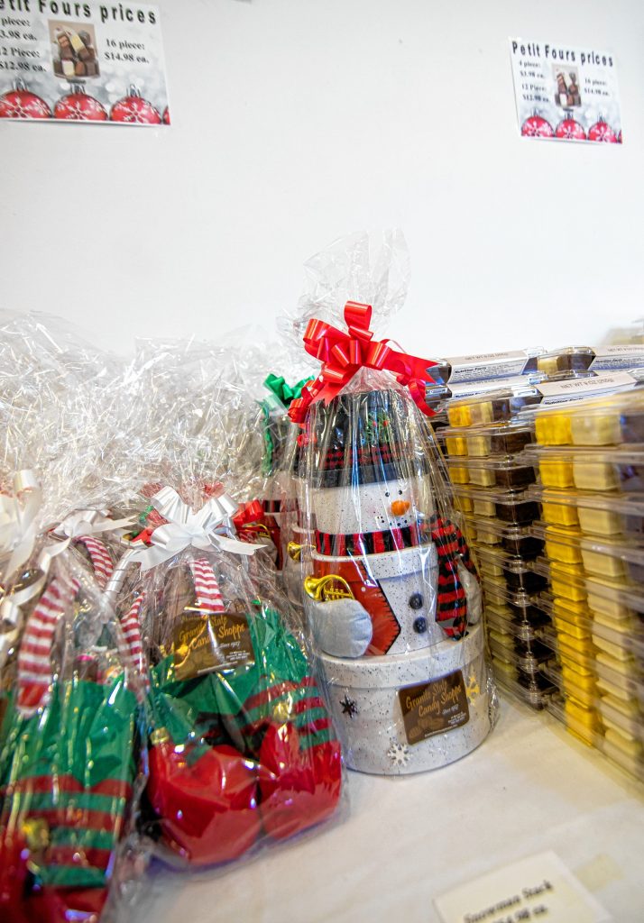 A collection of wrapped Christmas treats at the Granite State Candy on Warren Street in Concord. GEOFF FORESTER