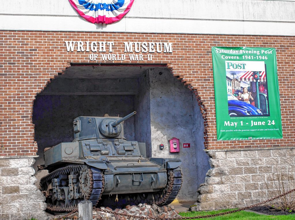 The front of the Wright Museum of World War II in Wolfeboro. 