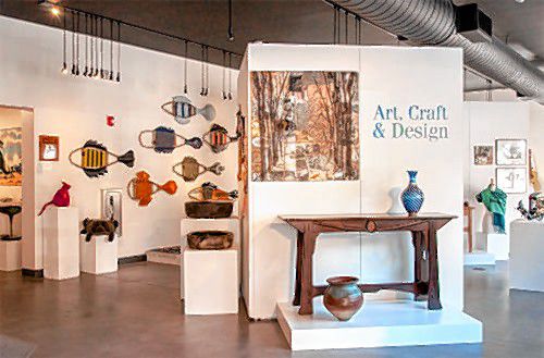 The Art, Craft and Design exhibit on display at the League of N.H. Craftsmen headquarters on S. Main Street in Concord.  