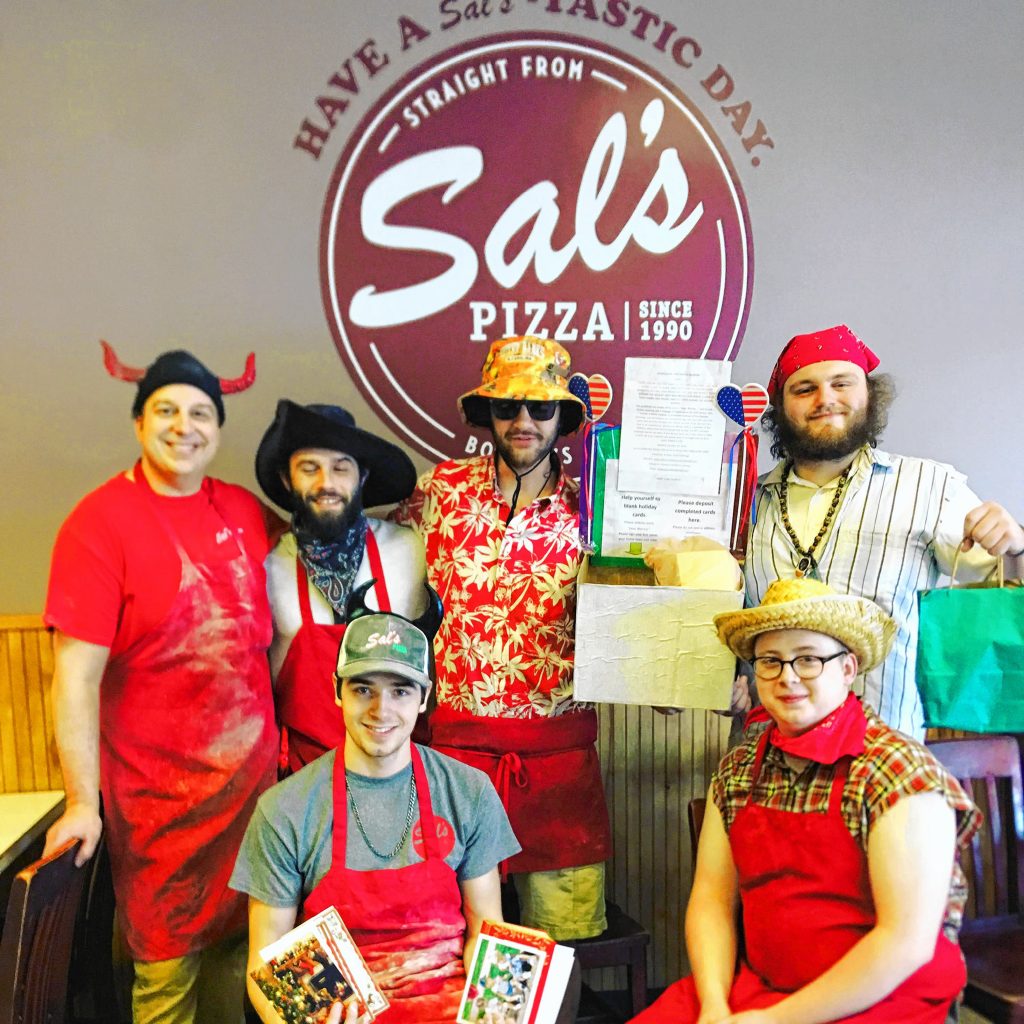 Sal’s Pizza on Storr’s Street was the original drop-off point for Holiday Cards 4 Our Military Challenge, which has grown since its beginnings.