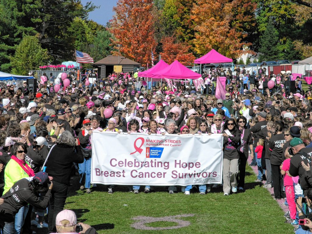 Scenes from previous Making Strides event. Though the coronavirus pandemic has canceled many things, cancer is not canceled.  
