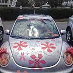 People are encouraged to decorate their cars for the Drive-in event.  