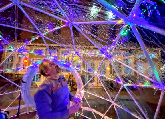 Cheers installs heated igloos to provide patio seating option for diners