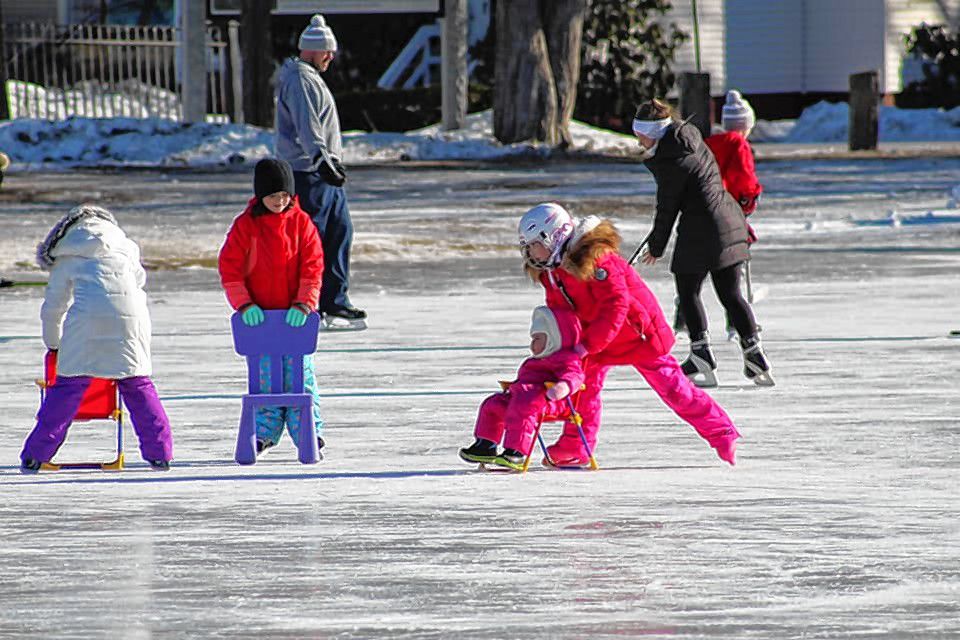 White Park Pond welcomed back skaters on Jan. 9, 2021. 