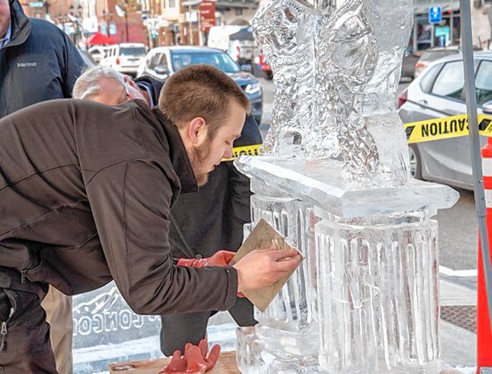 Ice sculptures from the previous years of Winter Fest, which will return to downtown Concord on Jan. 29 and 20.  