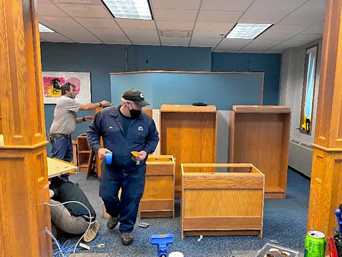 Updates are being made to the Children's Room at the Concord Public Library.  