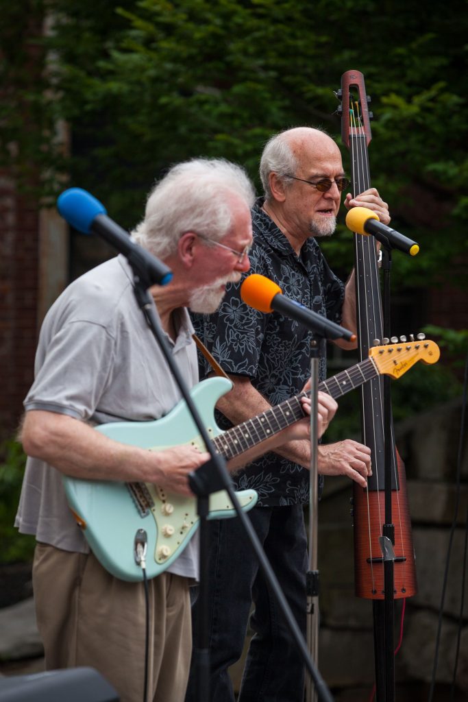 Kid Pinky, including musicians Tom Wright (left) and Warren Mannell, kicked off Thursday’s performances on the Tandy’s Eagle Square Stage during the Market Days Festival in downtown Concord on Thursday, June 23, 2016. (ELIZABETH FRANTZ / Monitor staff) ELIZABETH FRANTZ