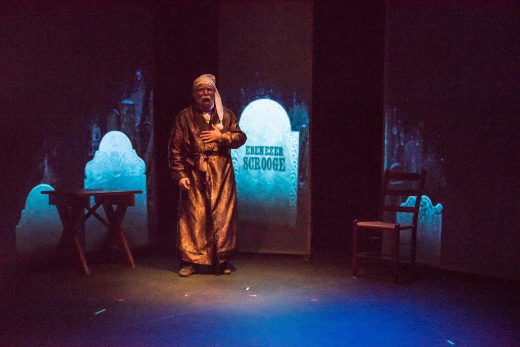 A Christmas Carol will run Friday and Saturday at 7:30 p.m. and Sunday 2 p.m. through Dec. 17 at the Hatbox Theatre.  