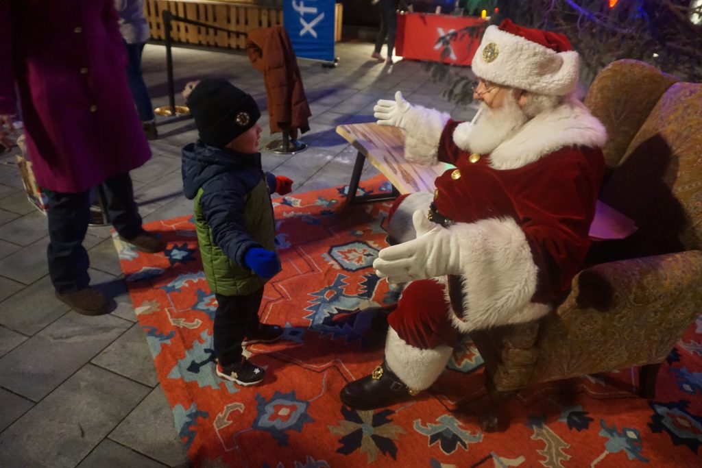 Santa will greet children in City Plaza at 5:30 p.m.