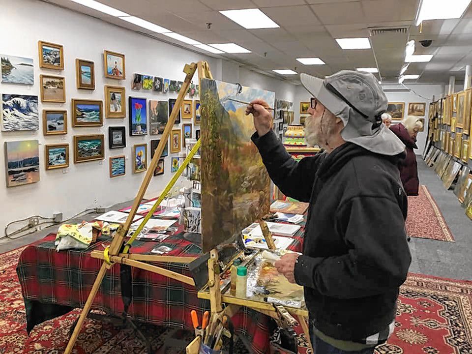 On Nov. 26, artists participating in WInterFox Art Market held demonstrations on their craft.  