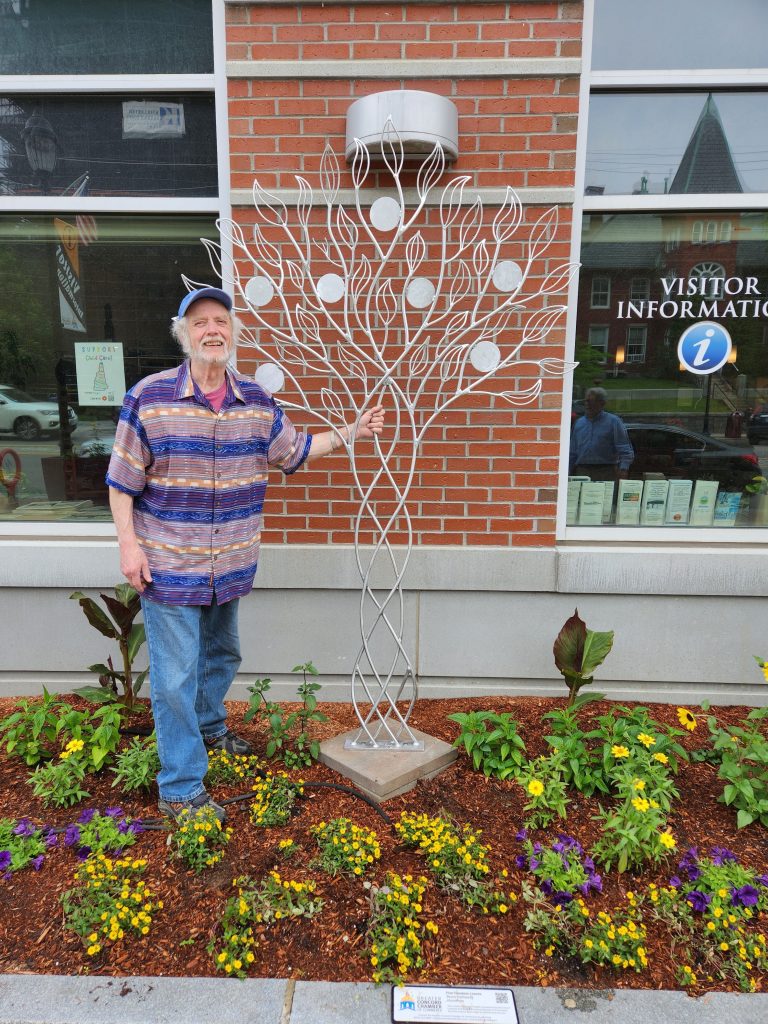 “The Seventh Tree” by Bruce Hathaway is currently on display outside the Chamber office at 49 S. Main St., in downtown Concord.