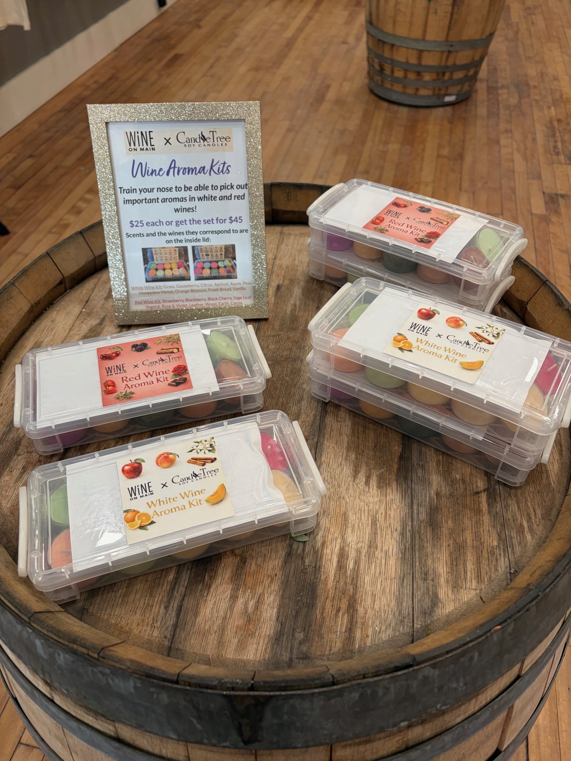 A downtown collaboration: Wine aroma kits