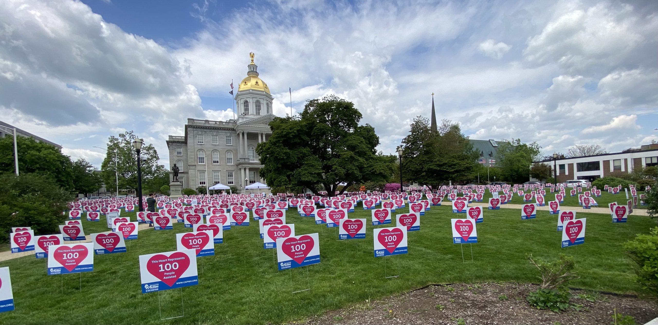 Hearts Across New Hampshire brings community action to State House lawn